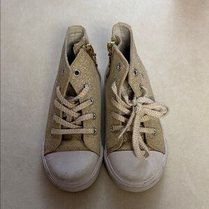 Cynthia Rowley Gold Glitter Sneakers